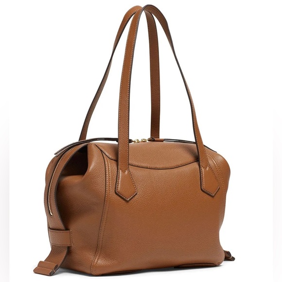 Tory Burch Perry Satchel in Brown Leather - Picture 2 of 15